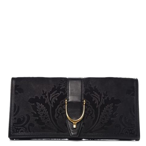 gucci suede calfskin brocade soft stirrup clutch|gucci mini clutch.